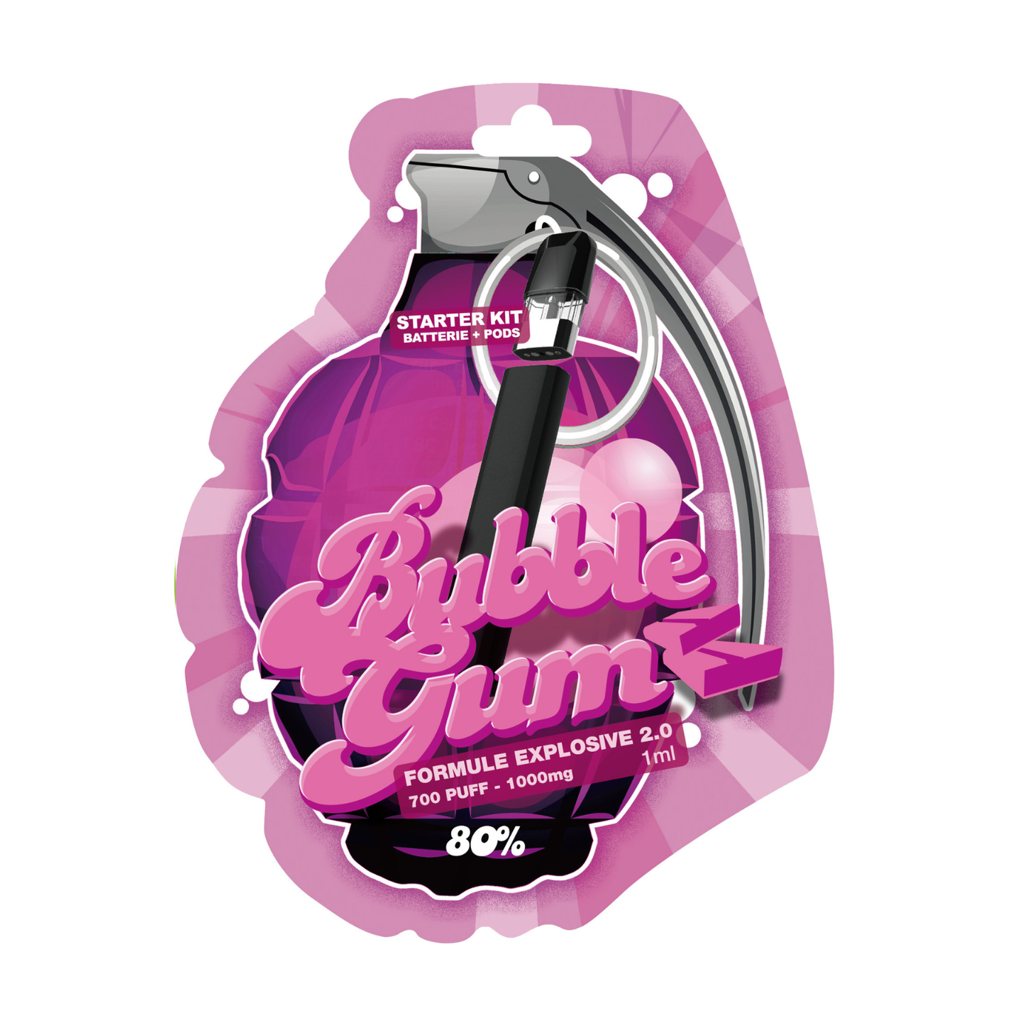 Grenade Vape | 80% 10-OH-HHC, CBD, CBN, CBG, CBC